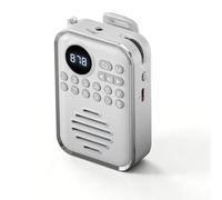 Radio de poche FM personnelle portable avec haut-parleur Bluetooth, mini radio FM numérique à clipser, numérisation automatique, rechargeable, support carte TF, jumelage TWS, haut-parleur 5 W, prise