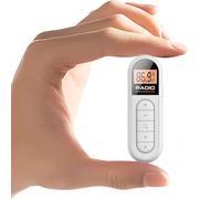 Radio de Poche Rechargeable Portable, récepteur de Radio Portable Mini FM, écouteur, écran LCD Radio personnelle pour la Marche du Sport