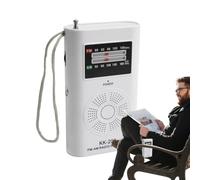 Radio de Poche Rétro Son Clair Réception Facile Météo Musique | Radio Portable à Piles Équipement de survie pour maison camping bateau camping-car seniors adultes adolescents