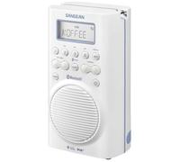 Sangean Radio H-205 BT - DAB+ Bluetooth FM RDS étanche JIS7 Blanc