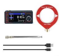 Radio de poche SI4732 avec contrôle principal ESP32-S3 pour DSP, réception FM AM SSB pleine bande, écran couleur IPS, luminosité réglable, batterie 800 mAh, haut-parleur intégré (rouge)