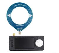 Radio de Poche SI4732 avec Écran IPS Couleur 1,9 Pouces, Récepteur AM FM USB LSB, Batterie 800 mAh Rechargeable, Antenne Boucle Portable et Bande Complète HF VHF, Boîtier ABS Noir