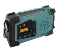 Radio de poche solaire DAB+ / FM SOL-1545 avec dynamo et lampe LED [infactory]