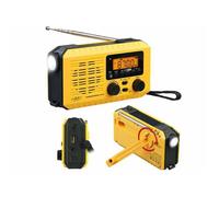 Radio de poche solaire & dynamo avec écran LCD [infactory]
