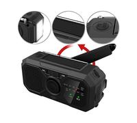 Radio de poche solaire & dynamo SOL-1540 avec lampe et chargeur USB [infactory]