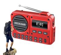 Radio de Salle de Bain FM Portable,Écran LED Bonne Réception,Radio Numérique à Écran LED | Idéale pour Voyages, déplacements Pro, Road Trip, Maison, école, Femmes,