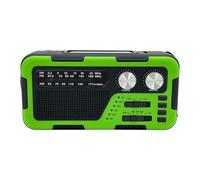 Radio de Survie à Manivelle - Radio de Survie à Manivelle et Énergie Solaire,Haut-Parleur Sans Fil AM/FM Étanche avec Lampe Torche pour Randonnée Marine et Voyage en Famille Adulte Adolescent