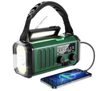 Radio de survie multifonction 10000mAh manivelle solaire USB étanche IPX3 lampe LED SOS AM/FM/WB