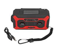 Radio de survie portable, récepteur d'alertes météo NOAA, outil d'urgence à manivelle solaire, lanterne de camping avec éclairage longue portée