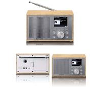 Radio de table - LENCO - DAR-017WH - DAB+/FM - Bluetooth 5.0 - Boîtier en bois