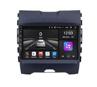 Radio de Voiture 2 Din pour Ford Edge Ranger 2015-2018 Poste Radio Bluetooth Main Libre, Écran Tactile, Navigation GPS, Contrôle Vocal, Aux, Mirrorlink/FM, 4 Nuclear 4G+64G