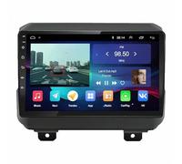 Radio de Voiture 2 Din pour Jeep Wrangler 2018-2019 Navigation GPS, Bluetooth 5.0, Commande Vocale Mains Libres, Mirror Link, Aux, Installation Facile, 8 Nuclear 8G+256G