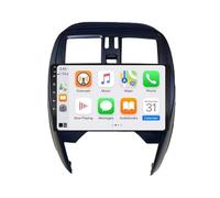 Radio de Voiture 2 Din pour Nissan Micra K13 March K13 2013-2017 Bluetooth Voiture Stéréo WiFi Récepteur Radio FM USB Lien Miroir Auto Navi, 4 Nuclear 4G+64G