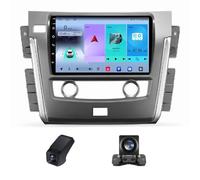Radio de Voiture pour Nissan Patrol 6 Y62 2010-2020- Carplay sans Fil et Android Auto - Stéréo Android 10 Pouces avec WiFi Navigation GPS FM Radio RDS+ Caméra AHD/Contrôle du Volant(M100CP)