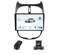 Radio de Voiture pour Peugeot 206 1998-2012 - Carplay sans Fil et Android Auto - Stéréo Android 12 de 9 Pouces avec Bluetooth WiFi Navigation GPS FM AM Radio RDS SWC(M300S)