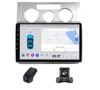 Radio de Voiture pour Volkswagen Touran 1 2003-2010- Carplay sans Fil et Android Auto-Stéréo Android 10 Pouces avec WiFi Navigation GPS FM Radio RDS+Caméra AHD/Contrôle du Volant(B,M90S)