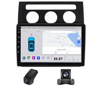 Radio de Voiture pour Volkswagen Touran 1 2003-2010- Carplay sans Fil et Android Auto-Stéréo Android 10 Pouces avec WiFi Navigation GPS FM Radio RDS+Caméra AHD/Contrôle du Volant(A,M95S)