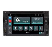 Radio de Voiture Universelle 2 Din DVD Android GPS Bluetooth WiFi USB Full HD Touchscreen Display 6.2" Easyconnect Processour 8core Commandes Vocales