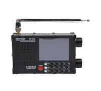 Radio de voyage DP-666 construite sur le projet Open Source TEF6686_ESP32, prend en charge RDS CEQ EMS PACS et algorithmes d'annulation du bruit (noir)