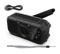 Radio d'éclairage à la main - Radio de manivelle d'urgence portable avec chargeur léger et USB | dynamos pour les pannes de pouvoirs, manuelle de survie, de lampe de poche alimentée