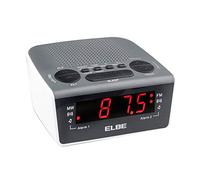 RADIO DESPERTADOR DIGITAL BLANCO PANTALLA LED 0,6''
