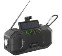 Radio d'extérieur Renkforce RF-CR-300 FM, AM radio d'urgence, Bluetooth, SD rechargeable, panneau so