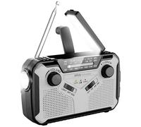 Radio d'extérieur Silva Schneider SOS 112 FM, AM radio d'urgence fonction de charge de la batterie, manivelle, panneau solaire