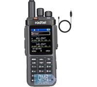Radio DMR Radtel RT-6D Pro, GPS, APRS, 500 000 Contacts, Double créneau horaire, Radio bidirectionnelle, Talkie-walkie bibande, Niveaux 1 et 2, Radio Amateur, 1 024 canaux, Charge de Type C