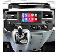 Radio double DIN de 7" pour Ford Transit MK7 2007-2013 avec écran Bluetooth, écran tactile IPS 2 + 64 G IPS avec Carplay sans fil, Android Auto Navi, WiFi, caméra de recul FM/RDS Mirror Link