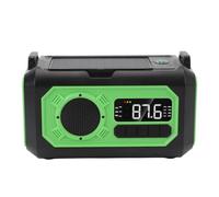 Radio d'urgence 12 000 mAh multifonction à manivelle alimentée par batterie solaire AM FM NOAA Radio météo avec SOS, Par défaut.