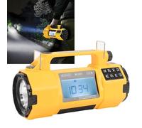 Radio d'urgence AM FM SW, Batterie de réception de Bande météo | Recevez les alertes météo NOAA avec une radio à manivelle pendant les pannes et les voyages en plein air, étanche IPX3.