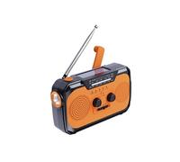 Radio d'urgence,ELVANZA,radio à manivelle,radio FM/AM,double alimentation,lampe torche LED,alarme SOS,sortie USB pour recharger un téléphone