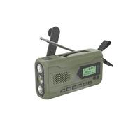 Radio d'urgence,ELVANZA,radio multifonction,enceinte sans fil,FM numérique,musique via Bluetooth,batterie longue durée,lampe torche,lampe de