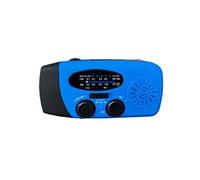 Radio d'urgence,ELVANZA,radio solaire,radio à manivelle,réception sur trois bandes AM/FM/NOAA,sortie USB 5 V pouvant servir de batterie externe,lampe