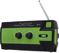 Radio d'urgence FM AM 4000mah Radio solaire portable à manivelle avec lampe de poche LED Lampe de lecture à détecteur de mouvement Banque d'énergie pour l'extérieur