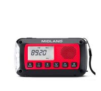Radio d'urgence multifonction - MIDLAND - ER100 - Panneau solaire - Dynamo - Lampe LED