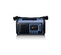 Radio d'urgence PDR-255BU DAB+/FM ASA batterie 20000 mAh lampe torche solaire manivelle Bleu