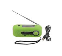 Radio d'urgence portable avec générateur, type C, étanche IPX3, à manivelle, solaire, avec lampe de