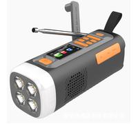 Radio d'urgence portable solaire manivelle 4500mAh DAB FM Bluetooth avec lampe torche camping alarme SOS recharge téléphone mobile