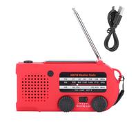 Radio d'urgence solaire à manivelle avec lampe de lecture LED, lanterne torche de camping pour les aventures en plein air, radio AM/FM/ondes courtes