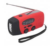 Radio d'urgence Solaire manivelle Type-c Charge AM FM Portable Panne de Courant Camping randonnée (Version européenne)