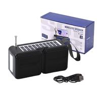 Radio d'urgence Solaire - Radio météo à manivelle Portable avec Lampe de Poche LED, récepteur AM/FM/NOAA | Fournitures de Camping Double Haut-Parleur, équipement de Survie en Plein air rechargeabl