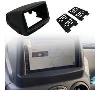 Radio DVD de voiture avec navigation 2 DIN 7" pour Fiat Doblo 2002-2017, façade en plastique noir avec accessoires de montage