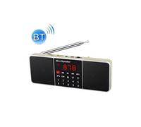 Radio Enceinte Bluetooth Double Haut-Parleur Affichage LED Or YONIS