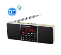 Radio Enceinte Bluetooth Double Haut-Parleur Affichage LED Or YONIS