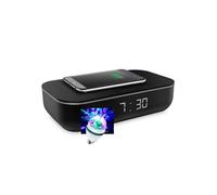 Radio Enceinte Wi FI, THOMSON CR300IVCA Horloge numérique et Chargeur sans Fil avec Amazon Alexa intégré, Ampoule DIAMS