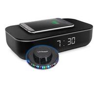 Radio Enceinte Wi FI, THOMSON CR300IVCA Horloge numérique et Chargeur sans Fil avec Amazon Alexa intégré, Lumière OVNI
