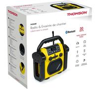 Radio et Enceinte de Chantier, Batterie Rechargeable,Bluetooth, Radio FM, AUX in, 30 Watts Thomson