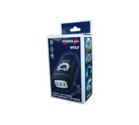 PowerPlus Radio et lampe dynamo Wolf Radio FM lampe torche LED acier noir