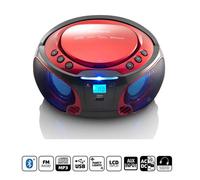 Radio et lecteur CD - LENCO - SCD-550 - Rouge - FM - 2 haut-parleurs intégrés